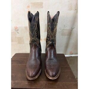 Tony Lama Mens Stegall TL 3028 Brown Leather Western  Boots 10.5
D Round Toe